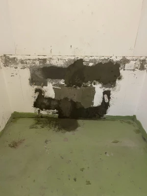 chased wall during rough-in job in halls head