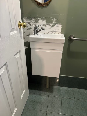 New powder room vanity unit installed in Kewdale