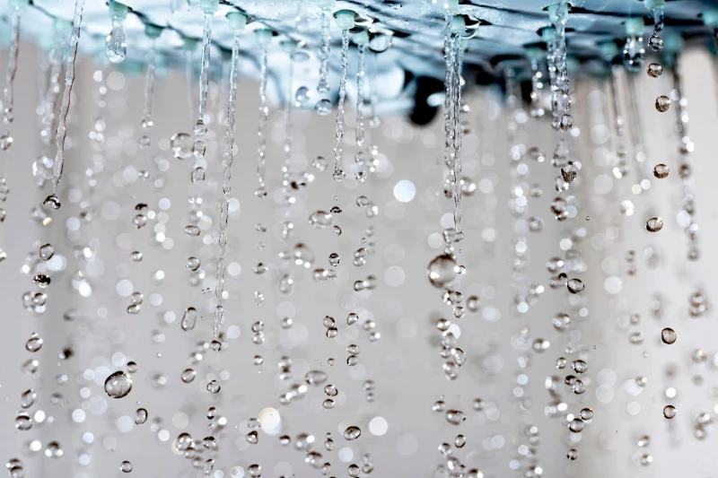 running shower using gas hot water
