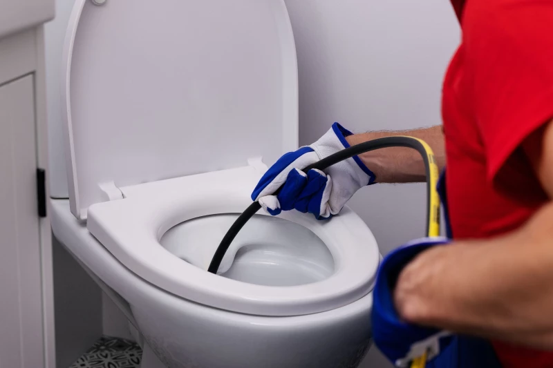 swan's plumbing hydrojetting a blocked toilet drain