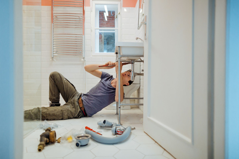 plumbing services at a rockingham home