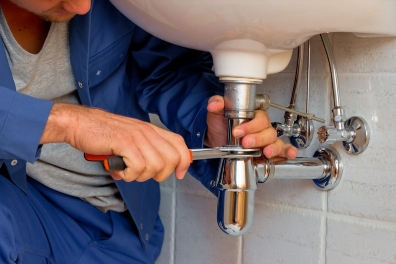 plumber fixing a sink in secret harbour