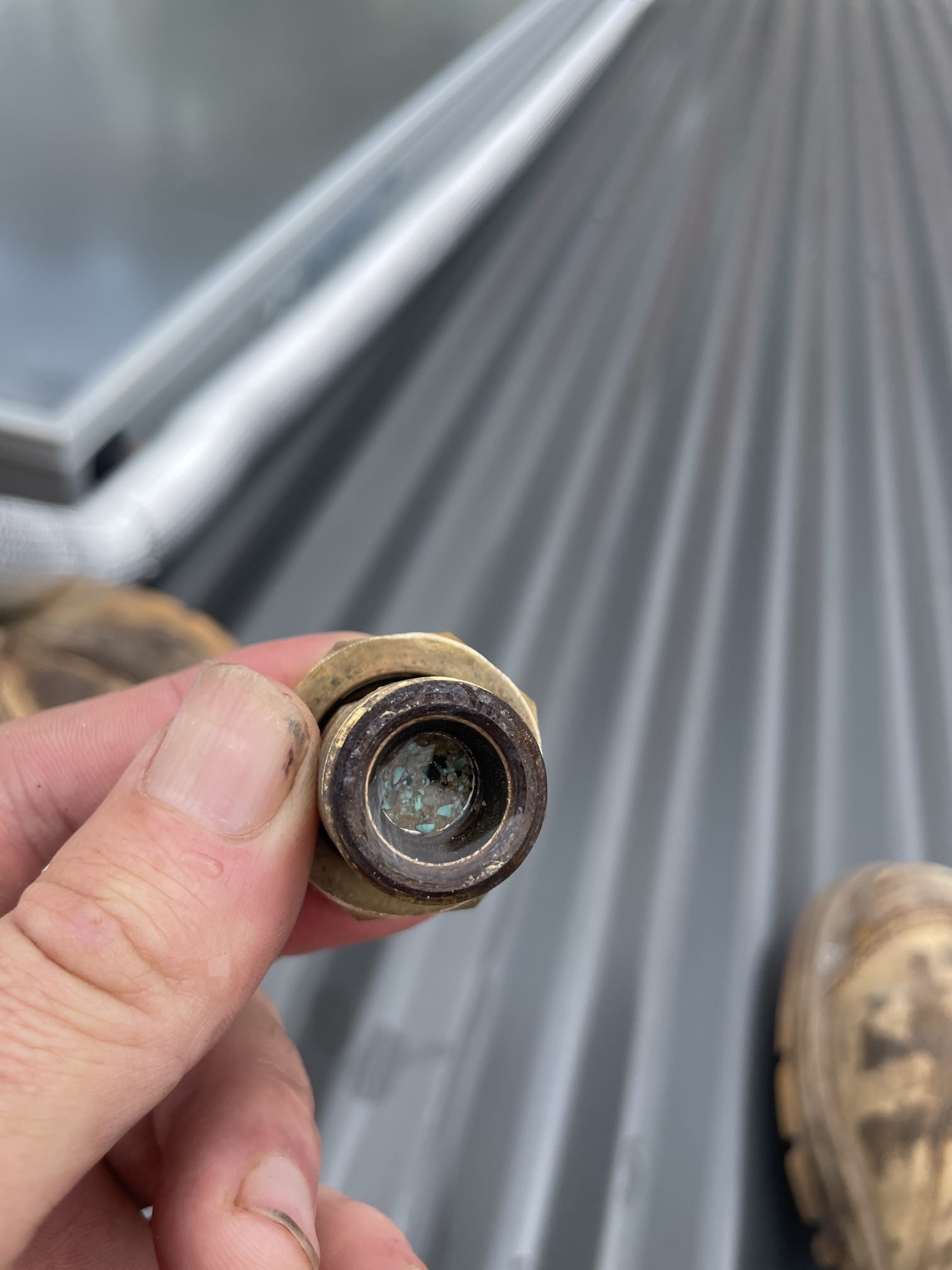 Blocked temperature mixing valve removed from a solar hot water system in Attadale