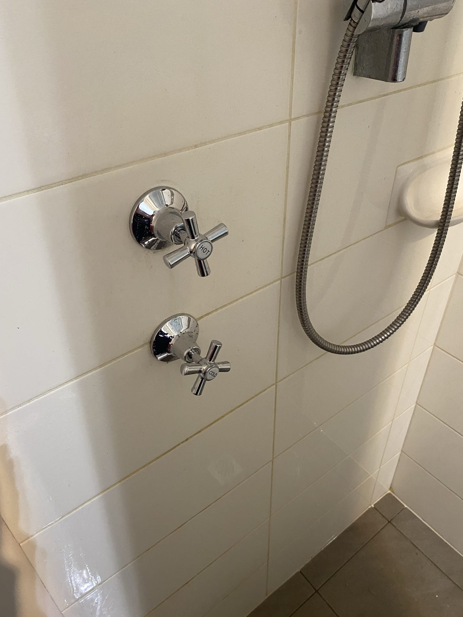Case Study: Leaking Shower Taps and Hose Fixed in Butler 2 New shower taps and shower head fitted in a Butler ensuite