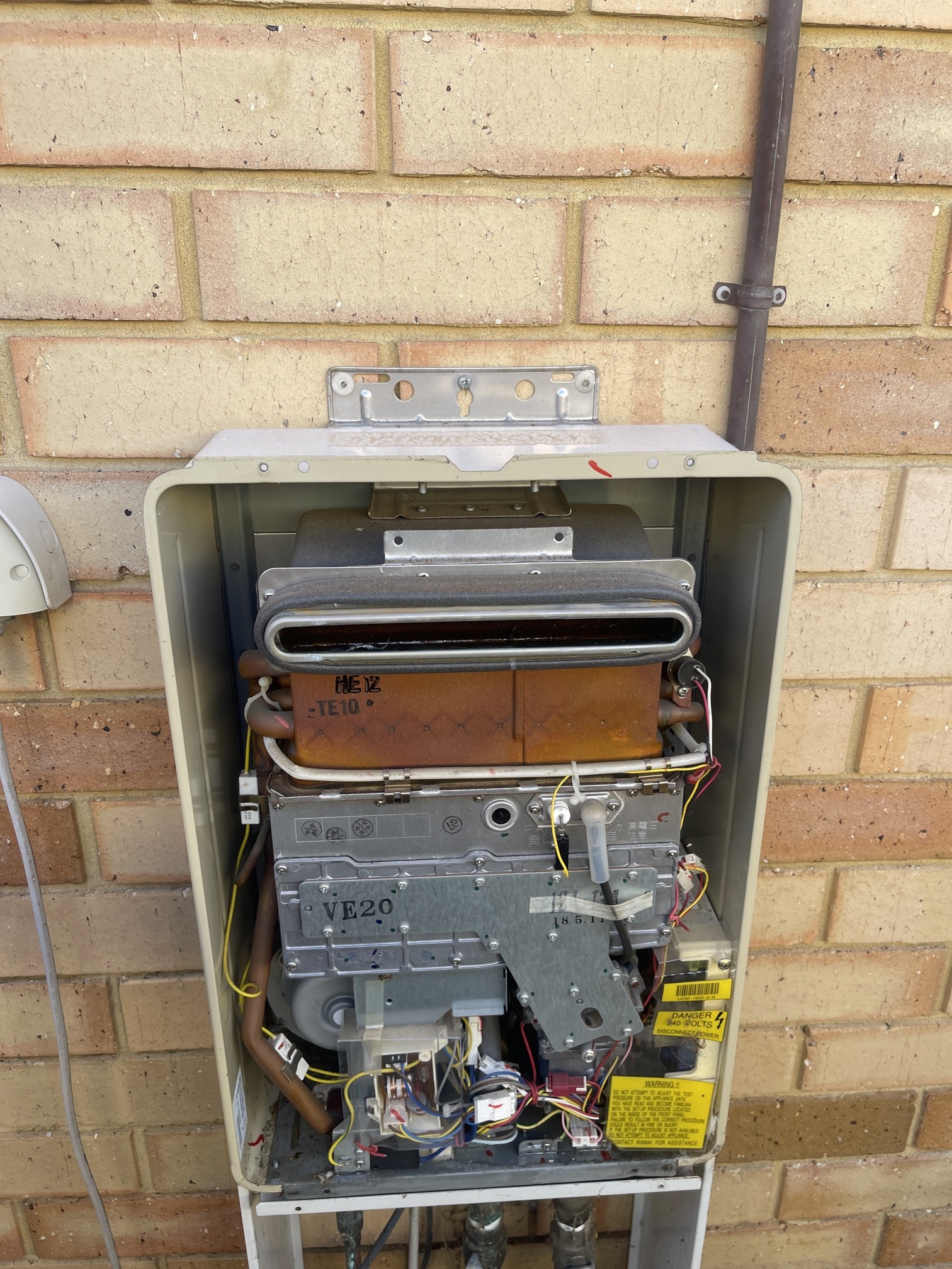 How much does it cost to replace a hot water system? 1 failed internals of a seville grove hot water system