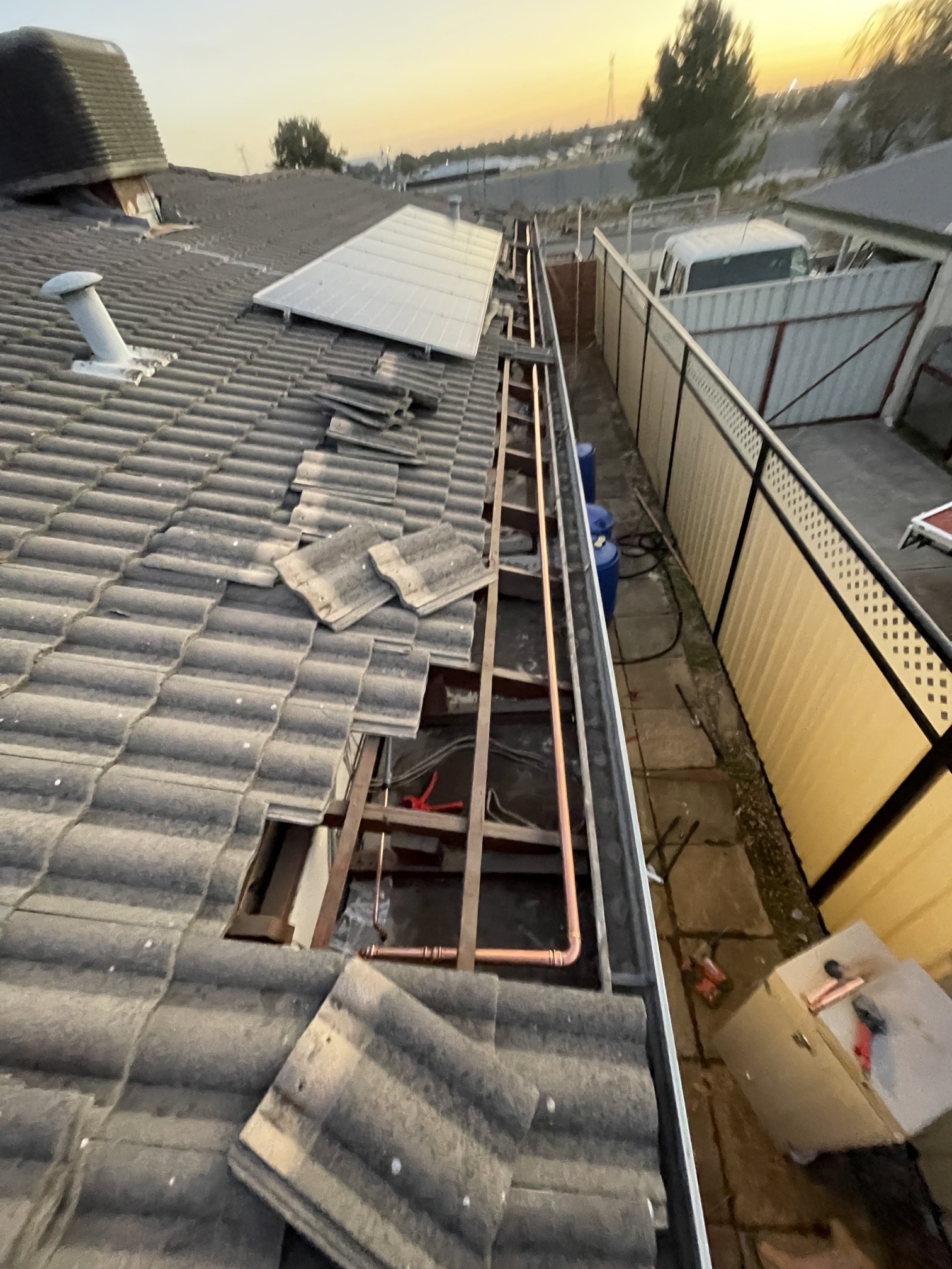 Case Study: Storage Hot Water System Replaced with Continuous Flow in Swan View 2 new roof plumbing